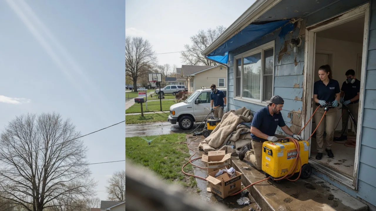 Basement Flood Cleanup in Liebenthal, KS near me